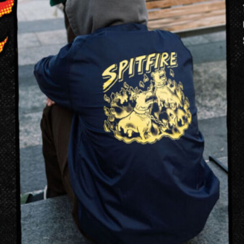 SALE SPITFIRE WHEELS コーチジャケット スピットファイア HELL HOU