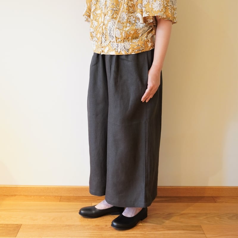 maison de soil／リネン ワイドイージーパンツ | Beignets Online