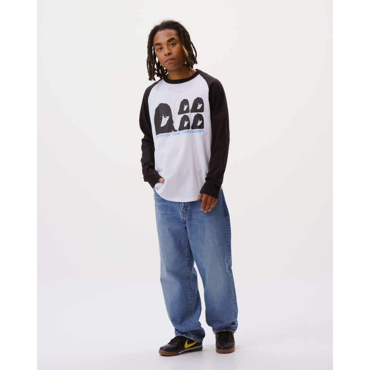 BoTT / DISC RAGLAN L/S TEE / WHITE | Sophomore