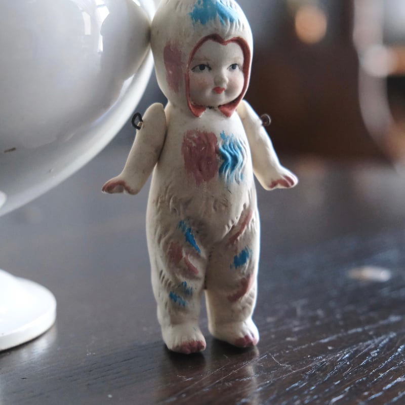 ビスク ドール ミニョネット 女の子 うさぎ フランス アンティーク