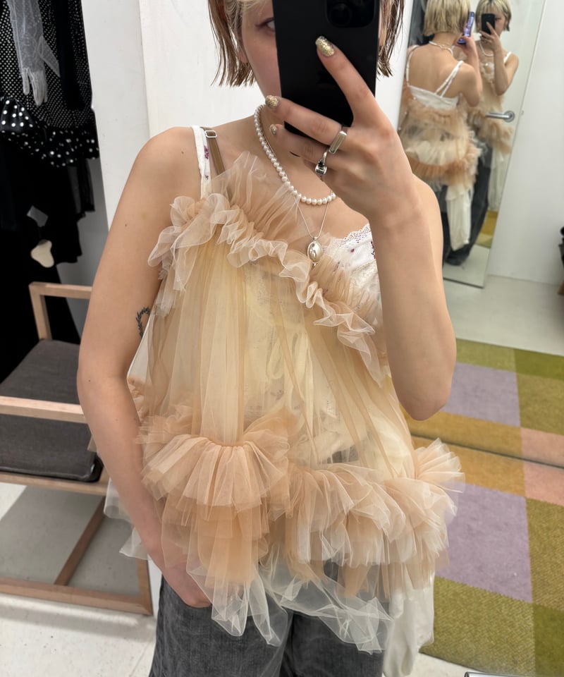 VIVIANO × JURK / Tulle Cami Top | JURK shop tokyo