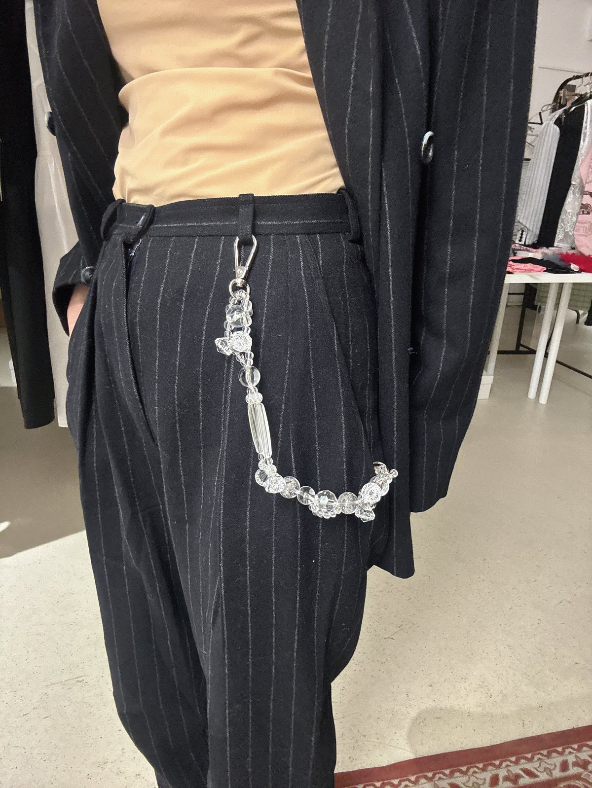 Satoko Oishi / short strap (clear) | JURK shop