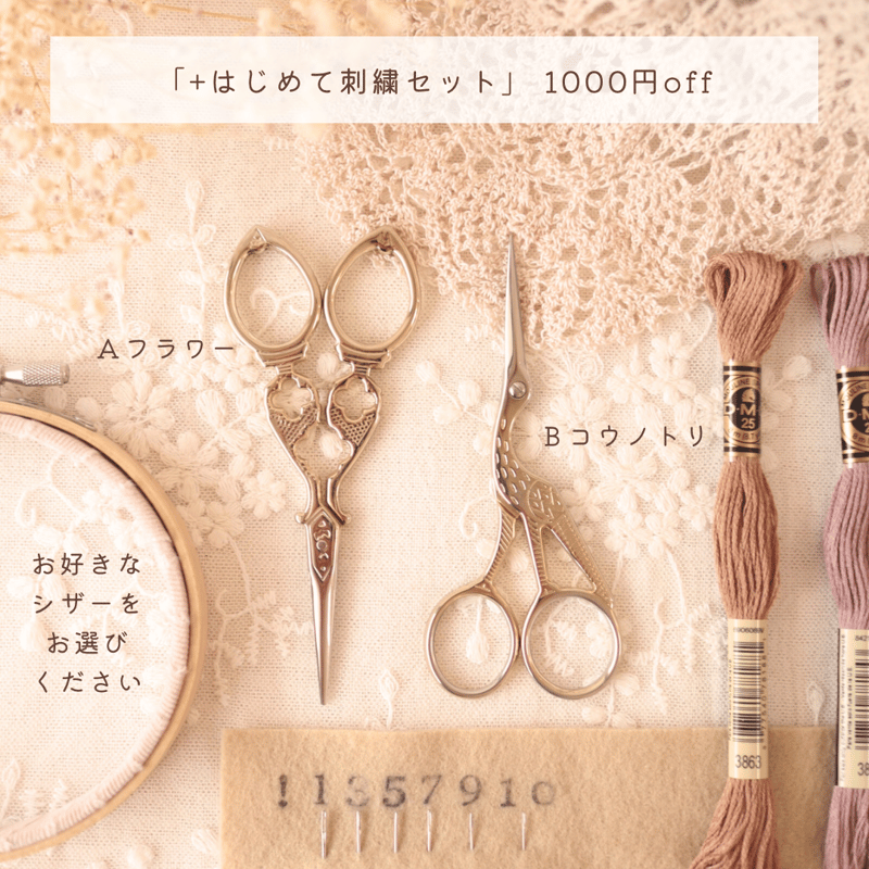 花かごブローチの刺繍キット | 刺繍キット屋 まつこの刺繍教室