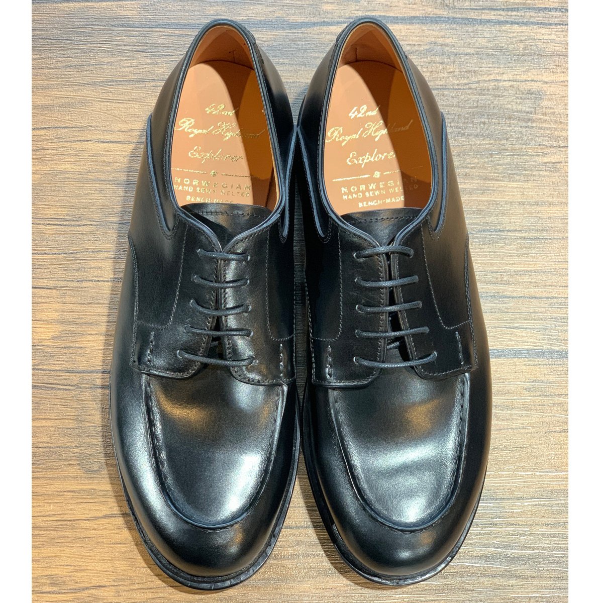 42ND ROYAL HIGHLAND エクスプローラー Uチップ ブラック | LEATH