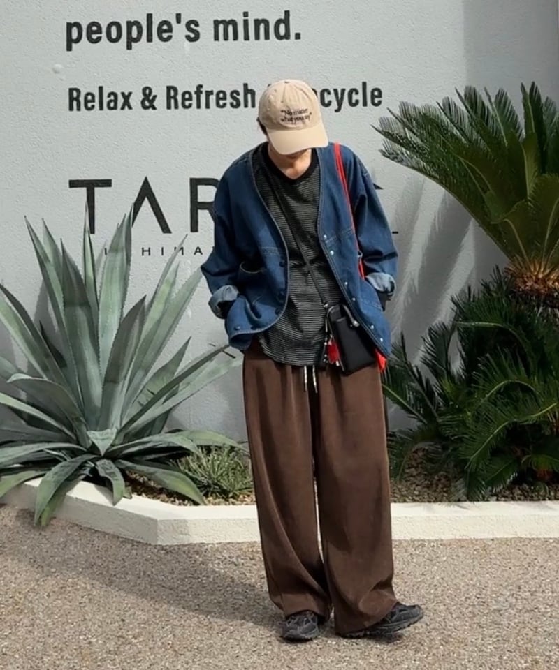 v-collar denim jacket | ARULLE