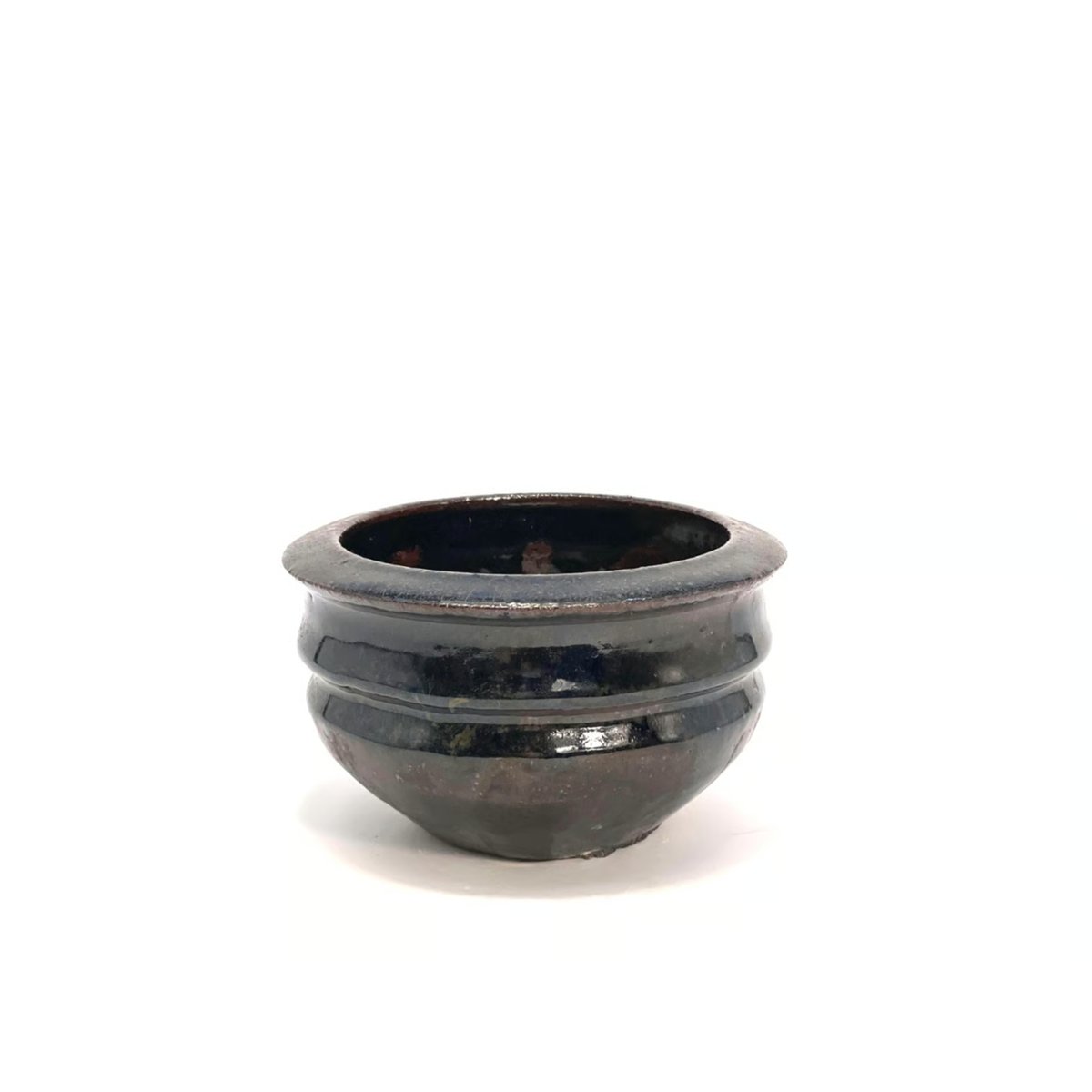 姫野 翔太】 黒飴釉浅鉢EGG（X056） | LEO.