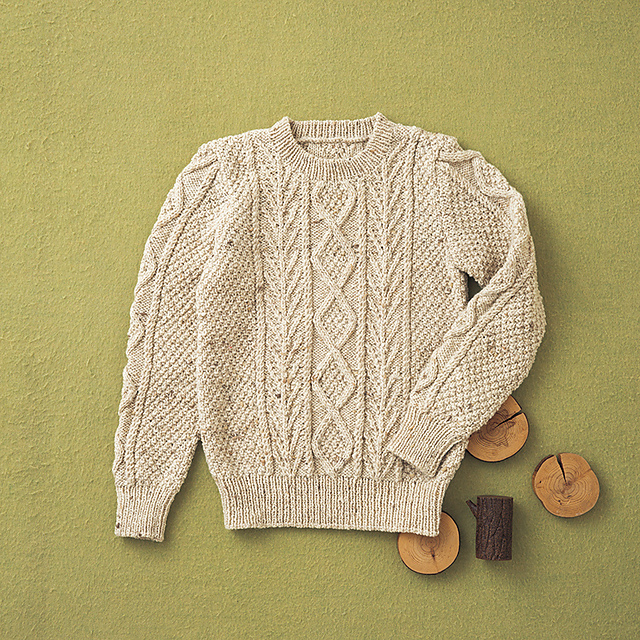 Ravelry: Basic Aran Sweater （基本のアランセーター） pattern by