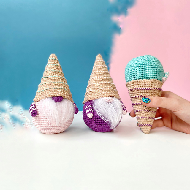 Ravelry: IceCream Gnome pattern by Kate Negovorina