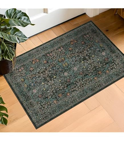 IKEA NÖVLING Rug, Low Pile, 128x195 cm, Dark Blue/Yellow-Brown
