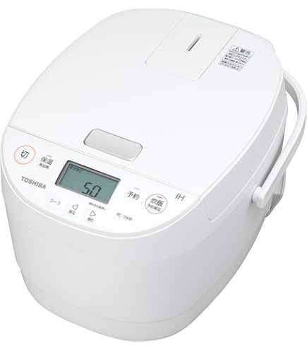 Amazon | 東芝 TOSHIBA 炊飯器 ホワイト 5.5合 炎匠炊き ごはん お米