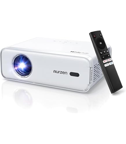 Amazon.co.jp: Aurzen プロジェクター 家庭用 小型【Netflix即起動