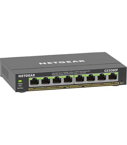 Amazon | 【メーカ生産終了品】 NETGEAR PoE スイッチングハブ