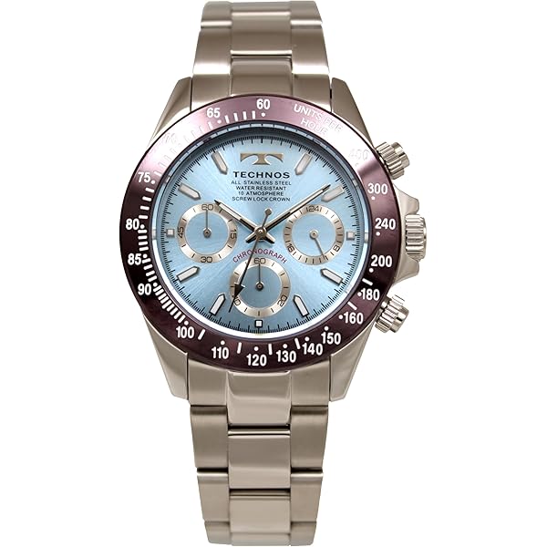 Amazon.co.jp: [テクノス] 腕時計 デイト T6C10SM メンズ シルバー