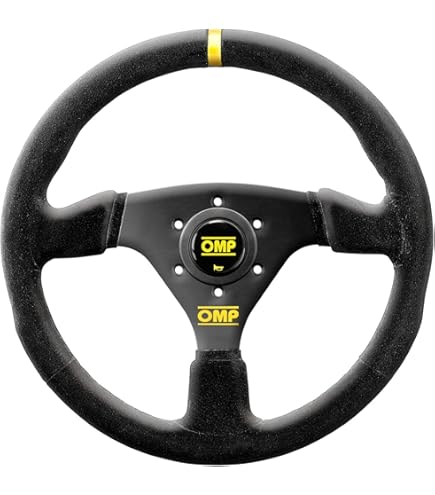 OMP スウェード ステアリング ディープコーン 3本スポーク 33φ 即納