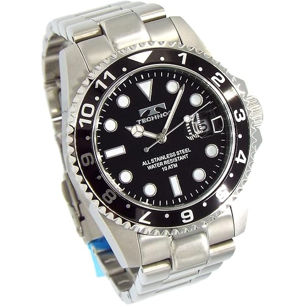 Amazon.co.jp: [テクノス] 腕時計 タングステン デイト T9C12GM メンズ