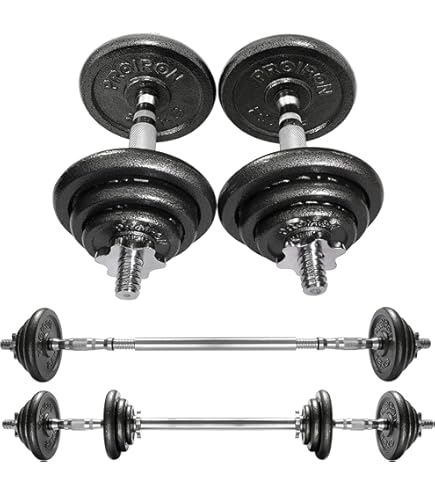 Amazon | ダンベル ラバータイプ (50kgセット) 可変式 ダンベル 25kg 2