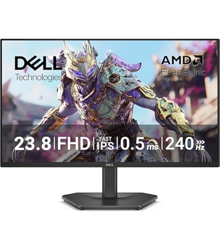 Amazon.co.jp: Dell ゲーミングモニター 23.8インチ 1ms/165Hz/スリム