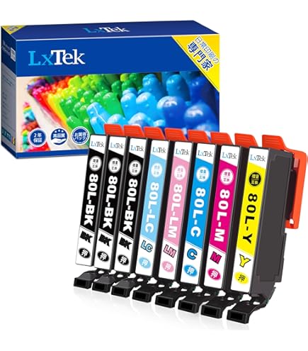 Amazon.co.jp: LxTek IC6CL80L 互換インクカートリッジ エプソン(Epson