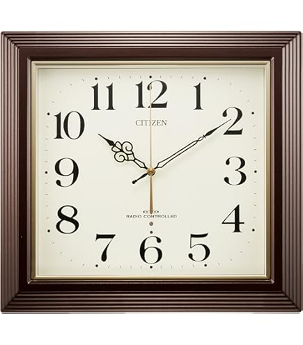 Amazon.co.jp: リズム(RHYTHM) 掛け時計 電波時計 アナログ 毎正時