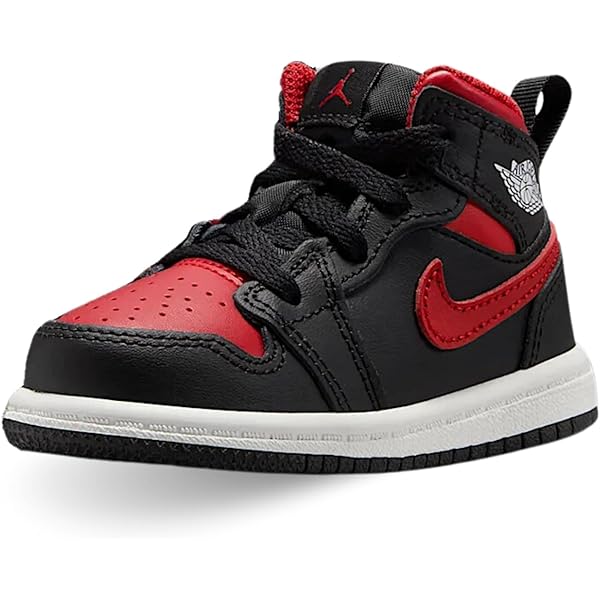 Amazon.com | Jordan Toddler 1 Mid (TD) 640735 660 Gym Red - Size