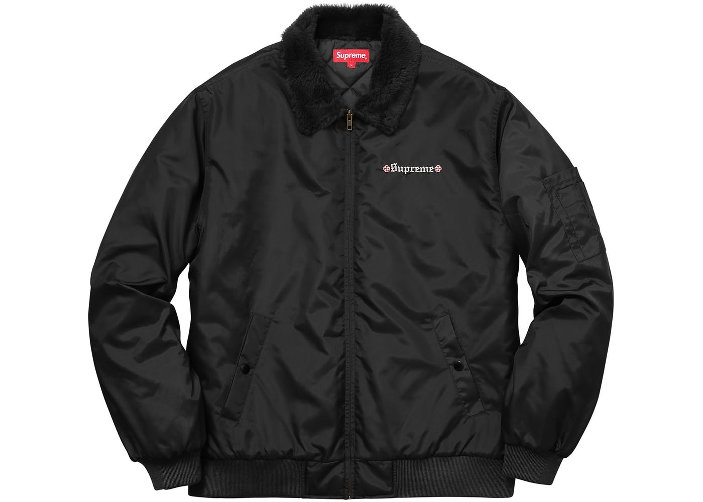 Supreme x Independent Fur Collar Bomber Jacket Black - StockX News