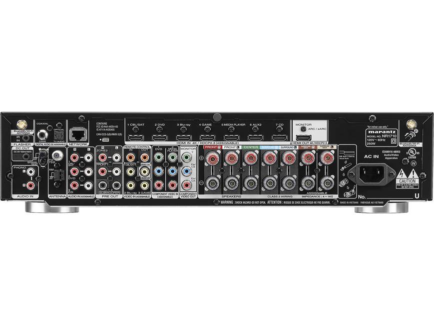 Marantz NR1710 (2019 model) 7.2-channel slimline home theater