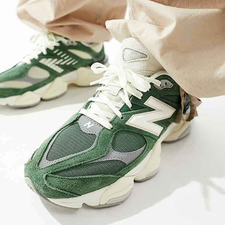 New Balance 9060 sneakers in green with white detail | ASOS