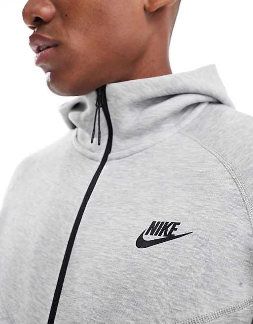 Nike Tech Fleece full zip hoodie in gray | ASOS