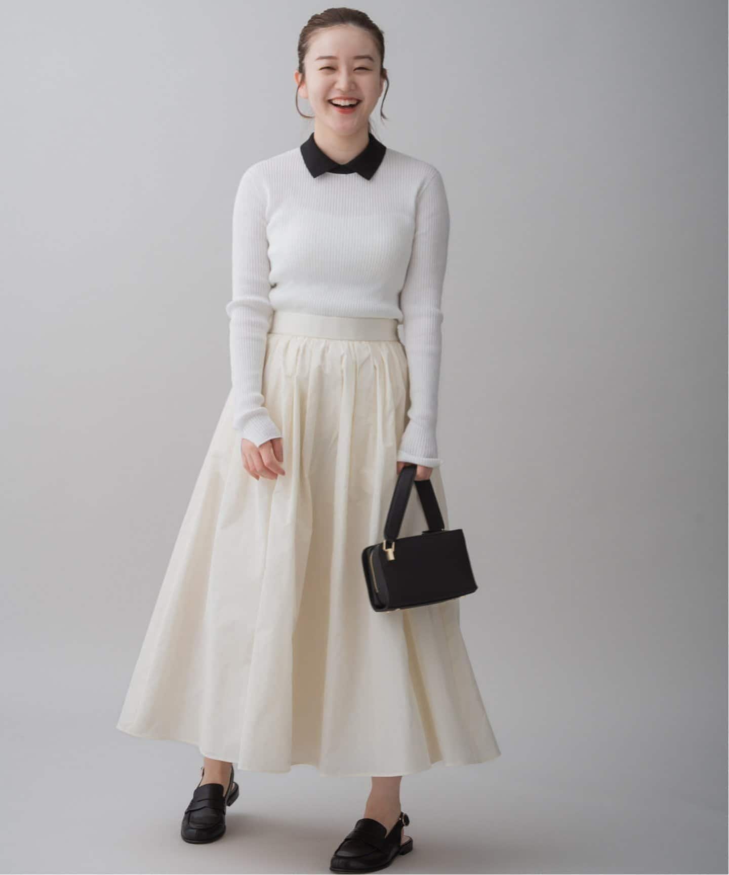 メモリータフタフレアスカート（ロング・マキシ丈スカート）｜IENA