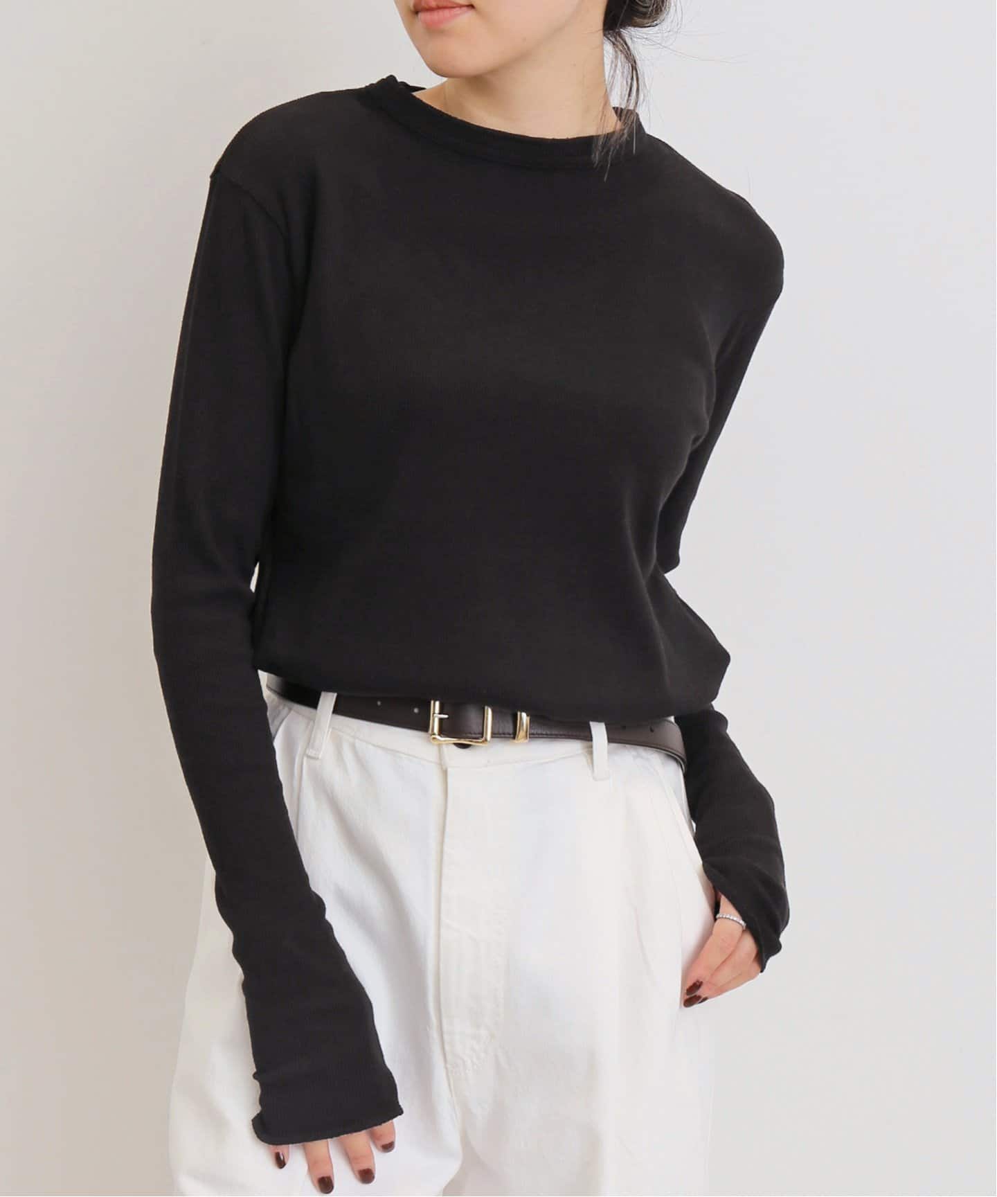 RIB LONGSLEEVE T-SHIRT（Tシャツ／カットソー）｜L'Appartement