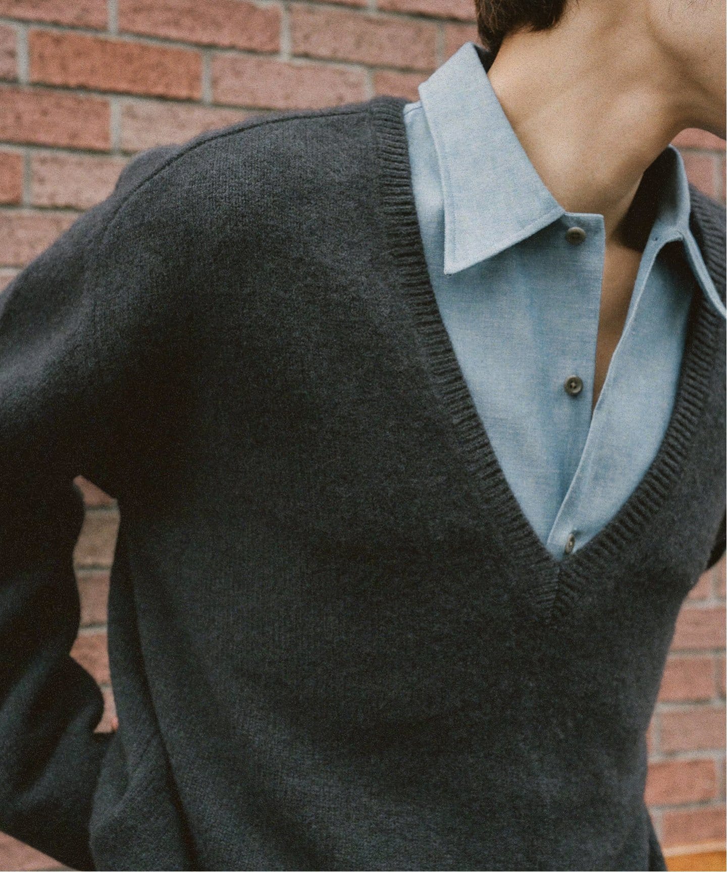 BATONER / バトナー】別注 V ネック ニット（ニット／セーター）｜L