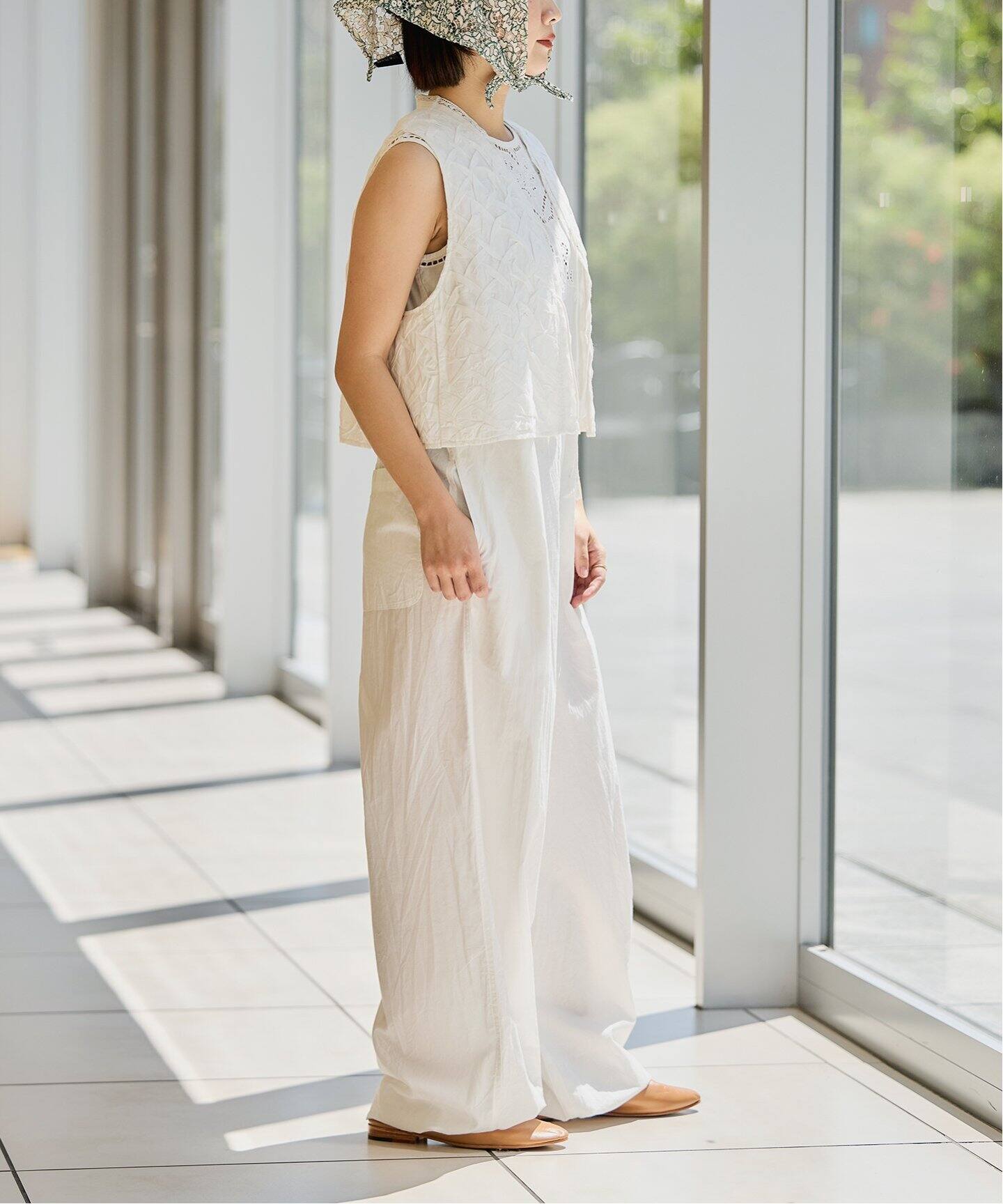 追加》IENA LA BOUCLE カットワークレースオールインワン2（つなぎ