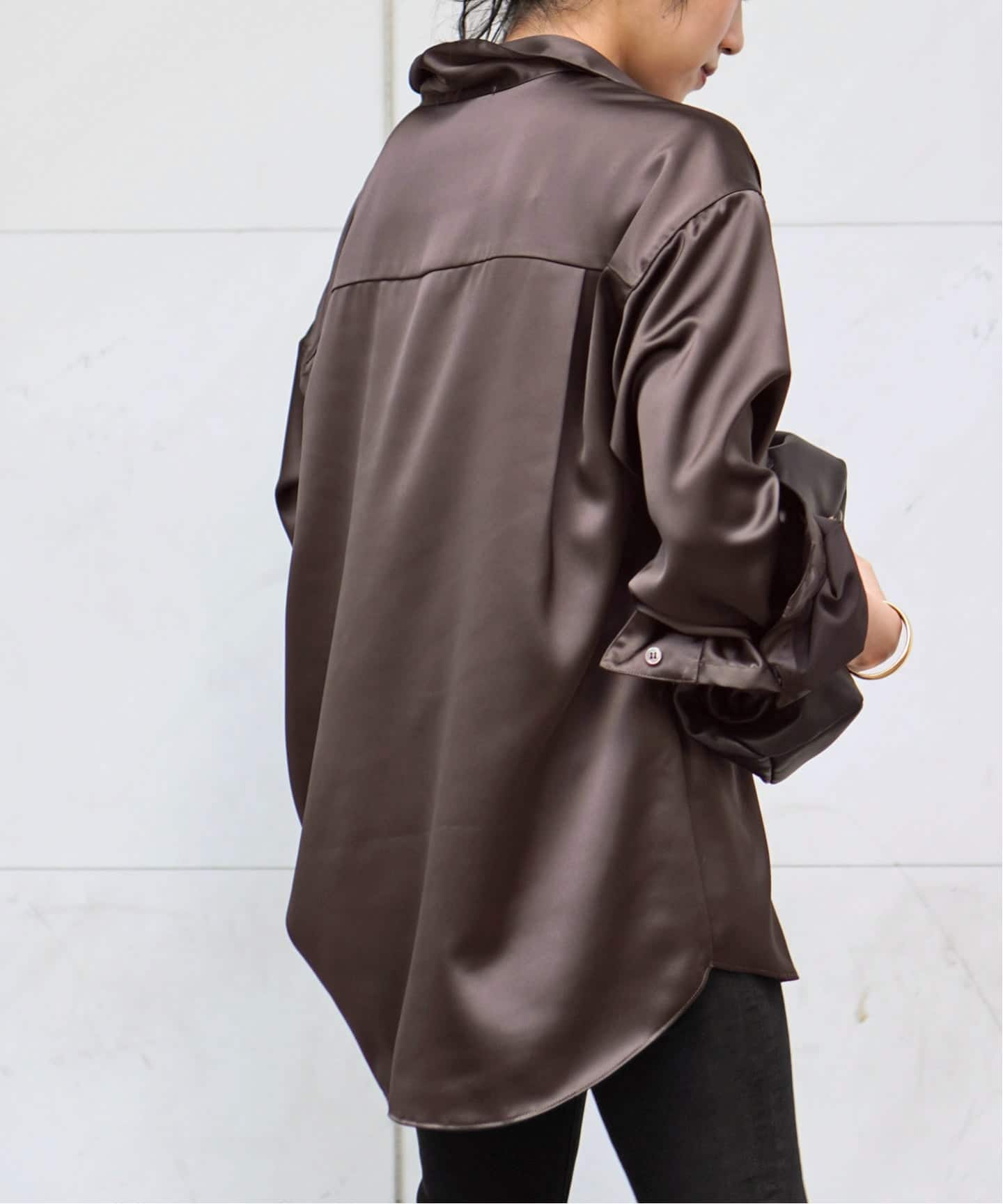 サテンシャツ（シャツ／ブラウス）｜AP STUDIO（エーピーストゥディオ