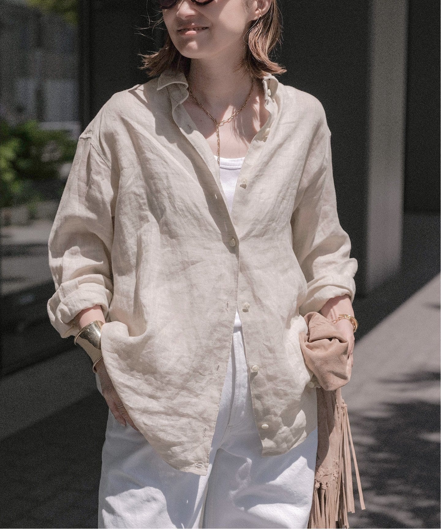 追加 LINEN WASH CACHE シャツ（シャツ／ブラウス）｜Deuxieme Classe