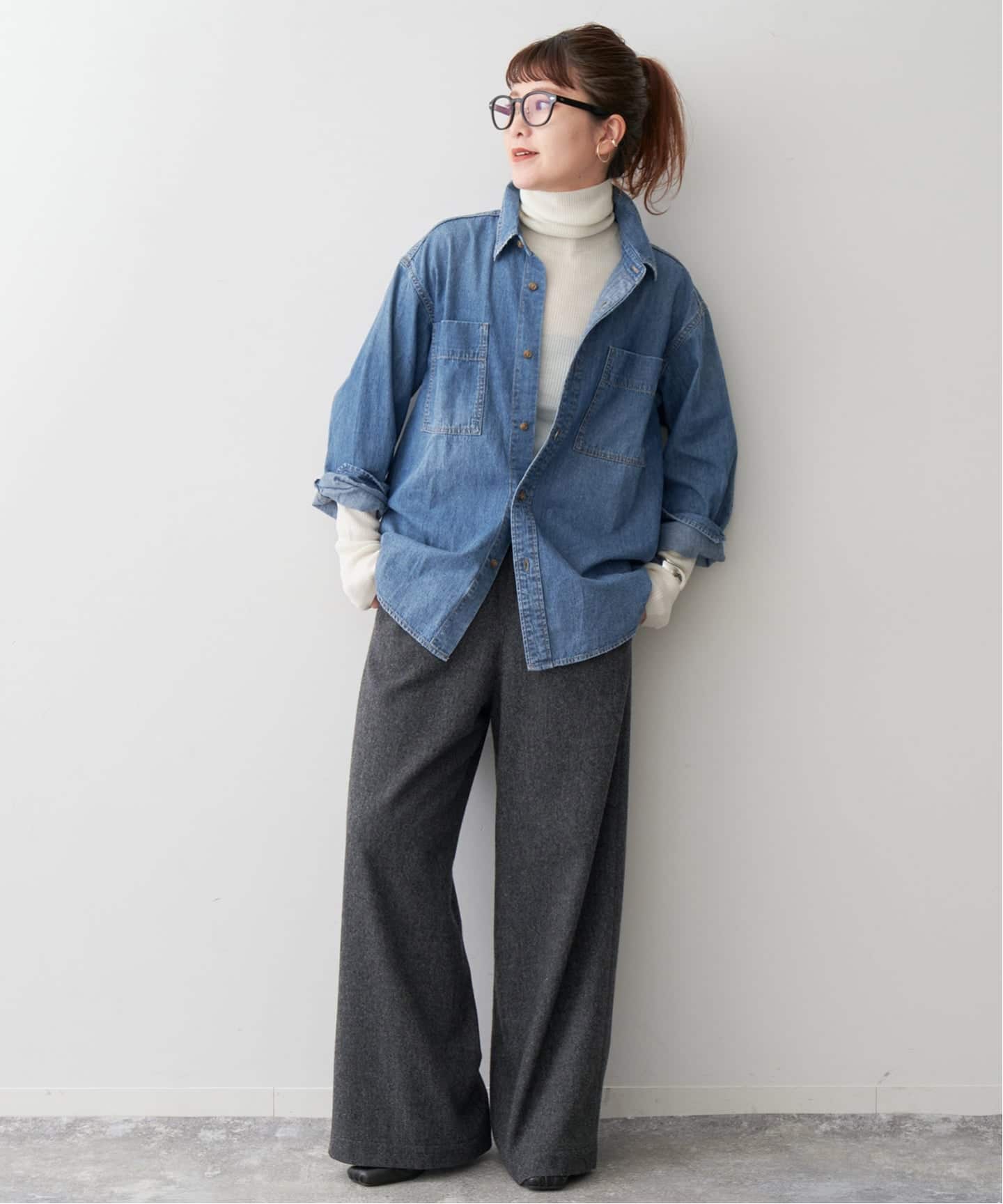 追加2》ライトオンスデニムシャツ（シャツ／ブラウス）｜Spick and