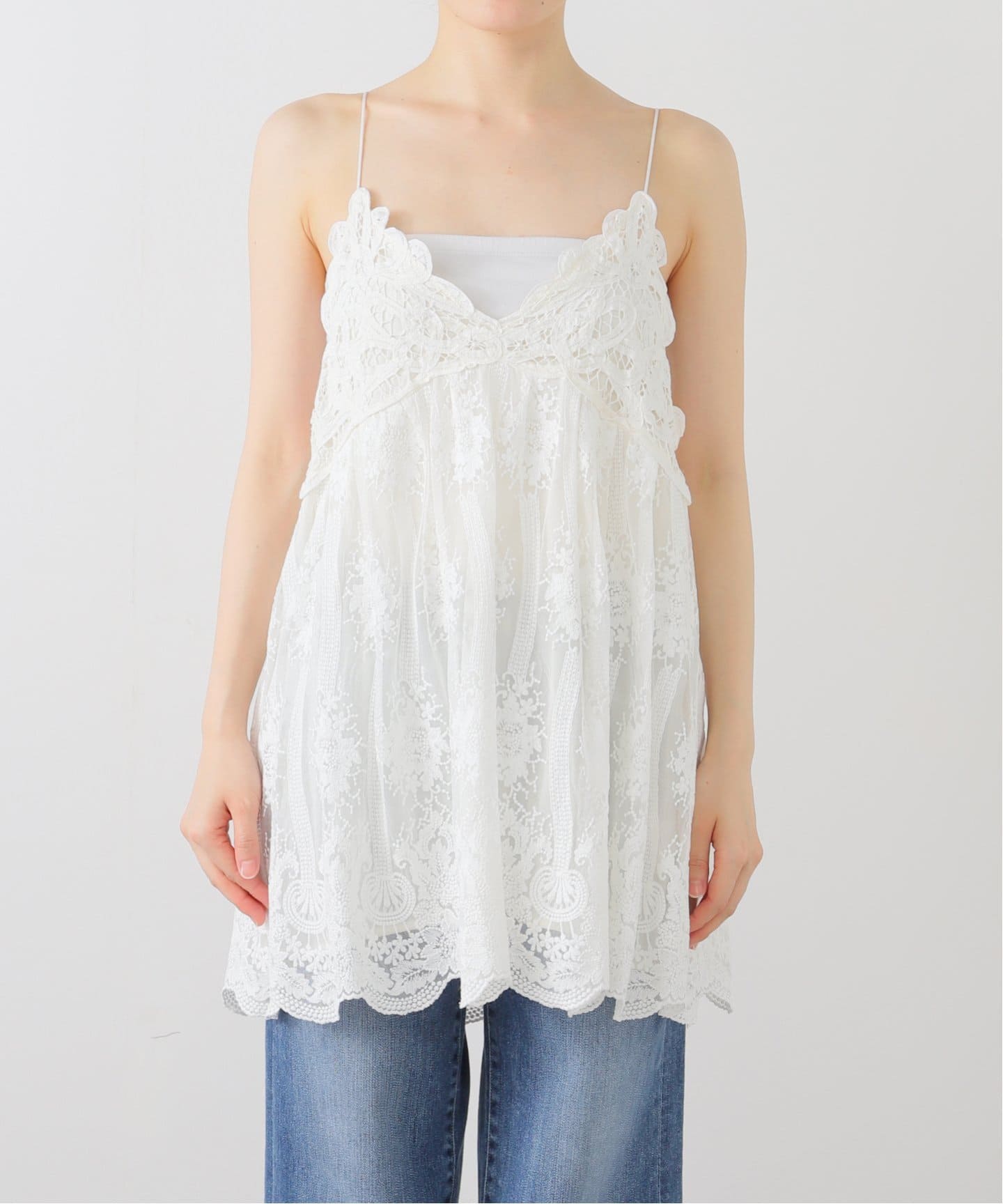 アンティークチュールバテンキャミ（シャツ／ブラウス）｜IENA（イエナ