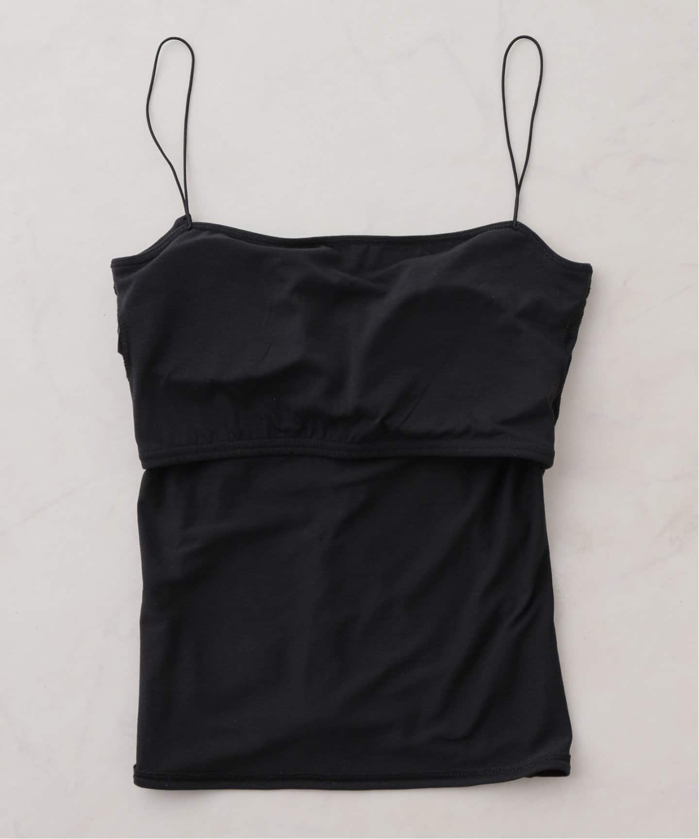 追加》middle back open キャミソール（カップ付きインナー）｜Plage