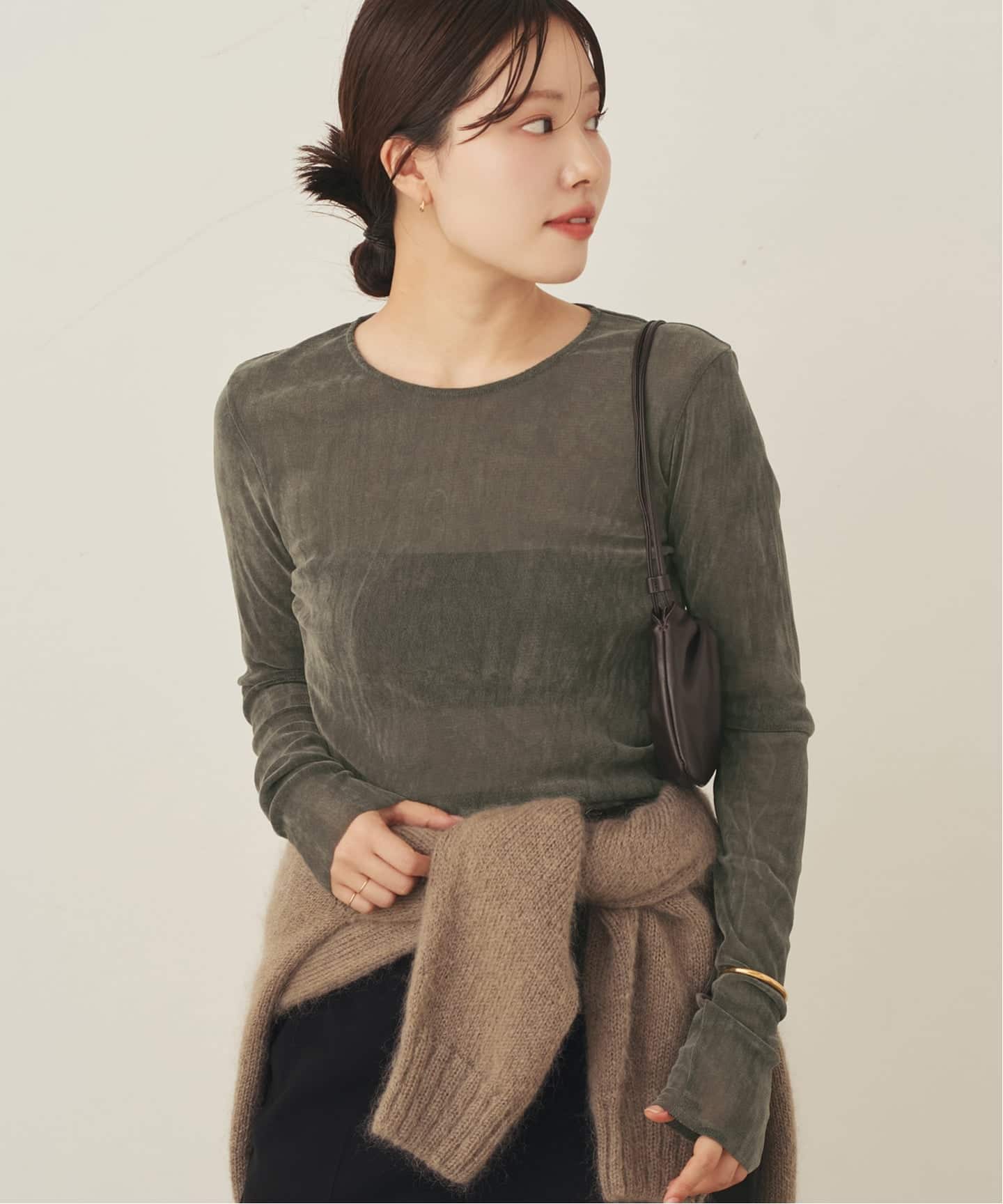 一部カラーWEB限定追加》Flocky Mesh ロンT（Tシャツ／カットソー