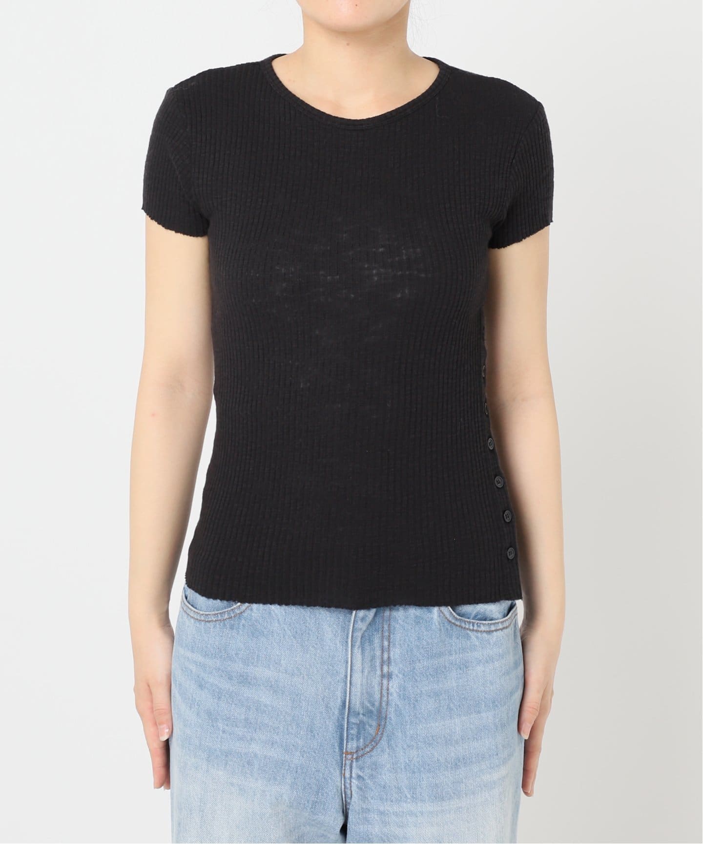 le / ル SIDE BUTTON SLIT トップス（Tシャツ／カットソー）｜Plage