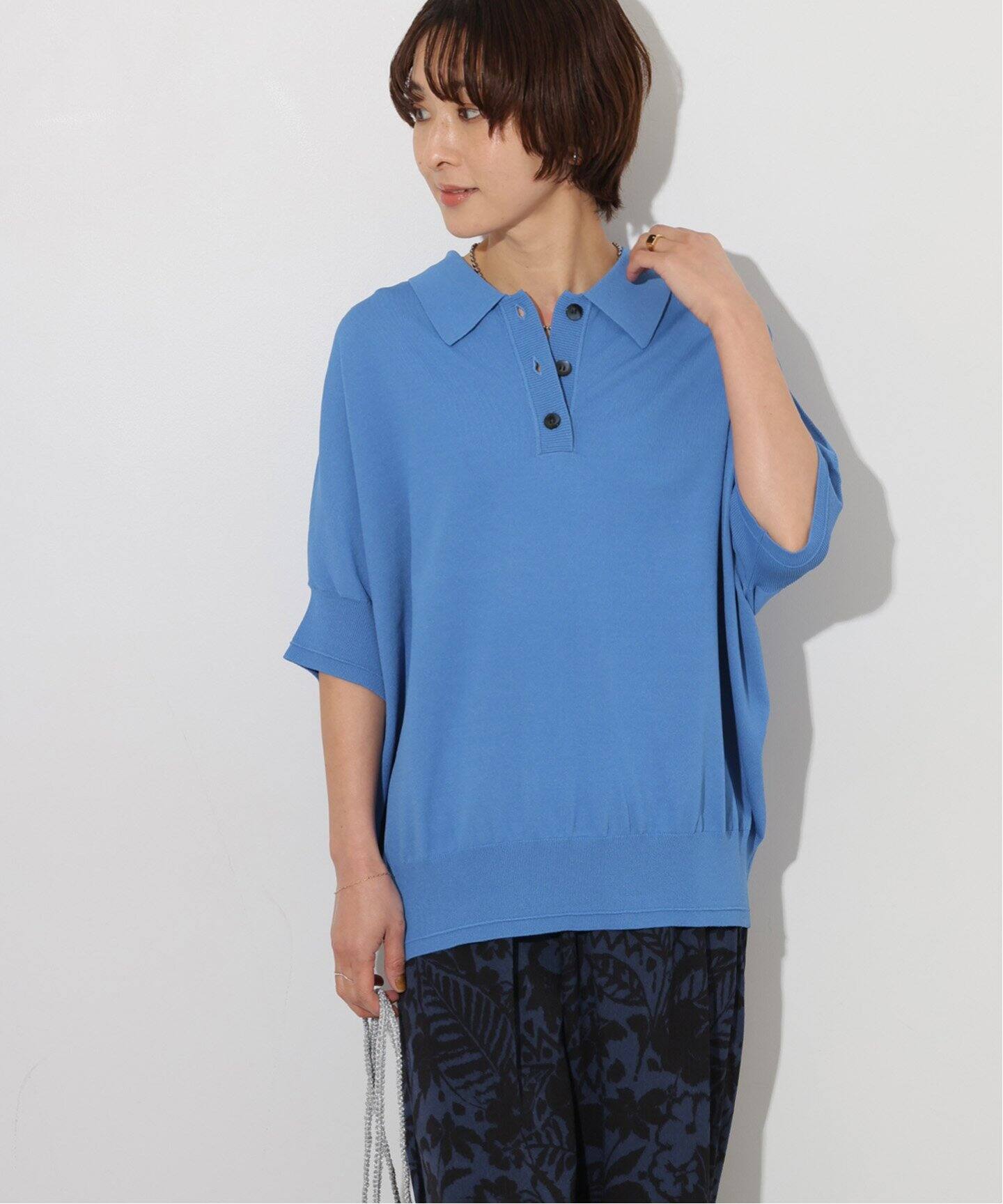 追加》ウォッシャブルドルマンポロニット（ニット／セーター