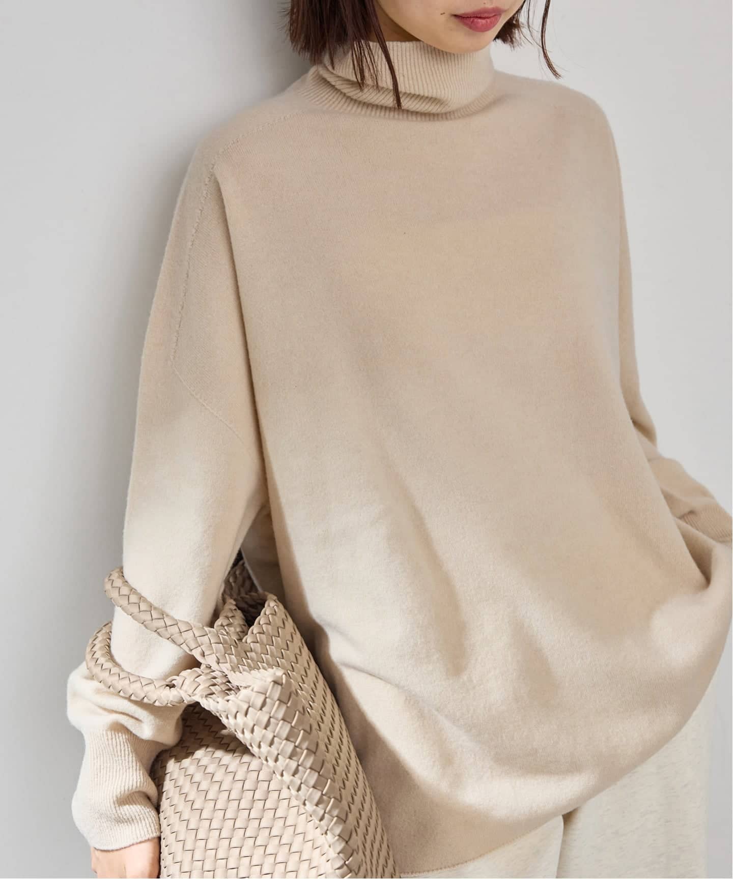 追加》Fineニュージーウール ハイネックプルオーバー（ニット