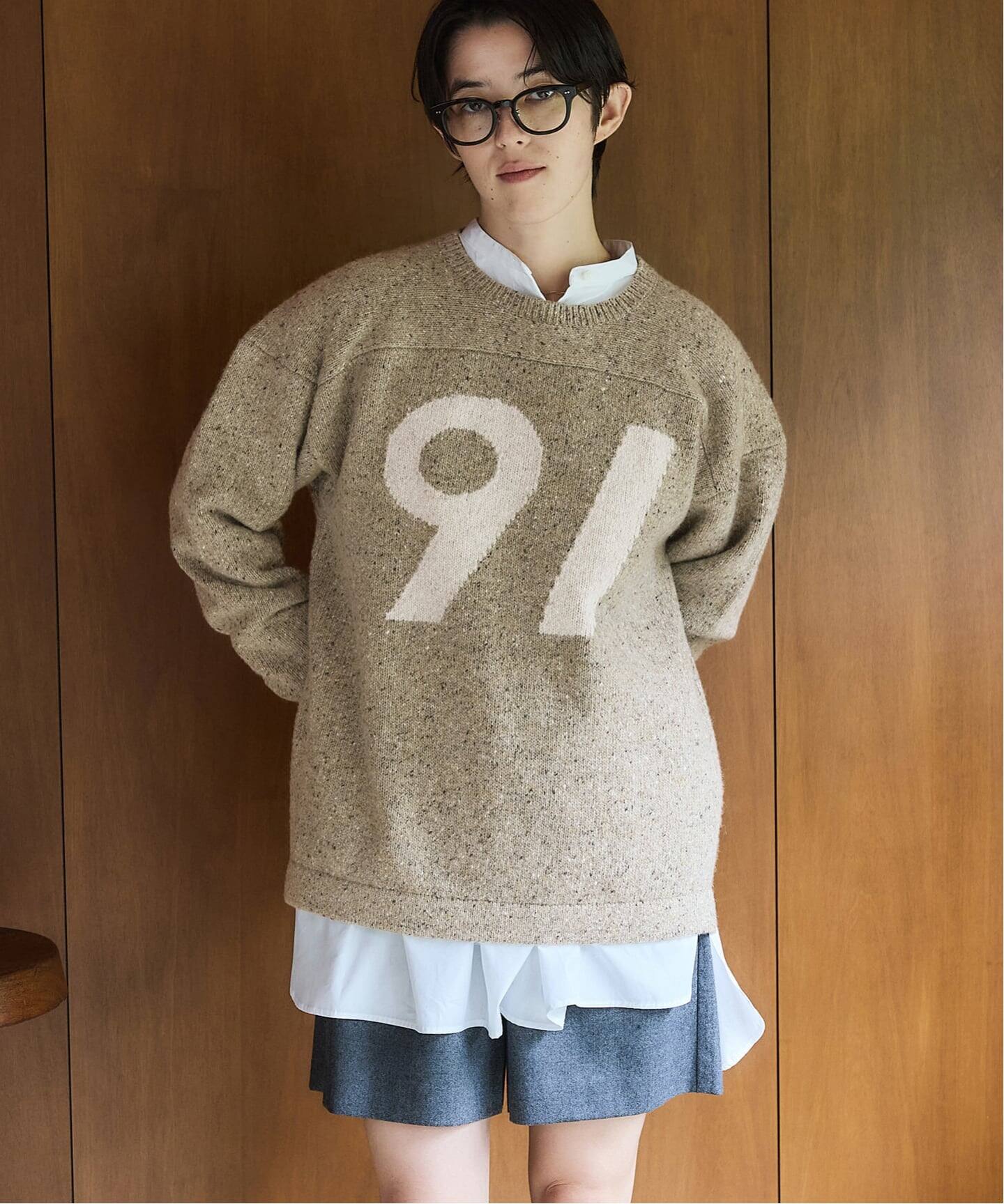 BLACK ローゲージインターシャニット（ニット／セーター）｜IENA