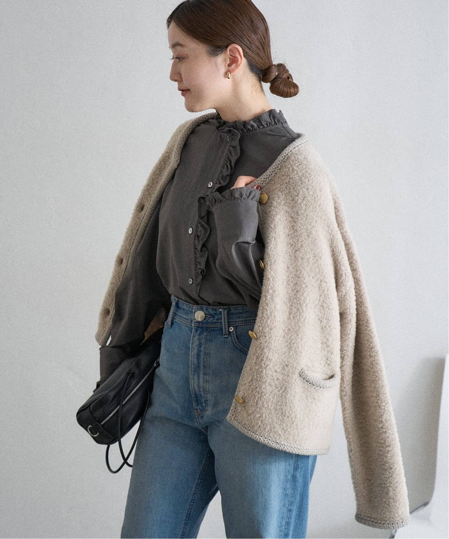 ボアニットカーディガン（カーディガン）｜IENA（イエナ）の通販