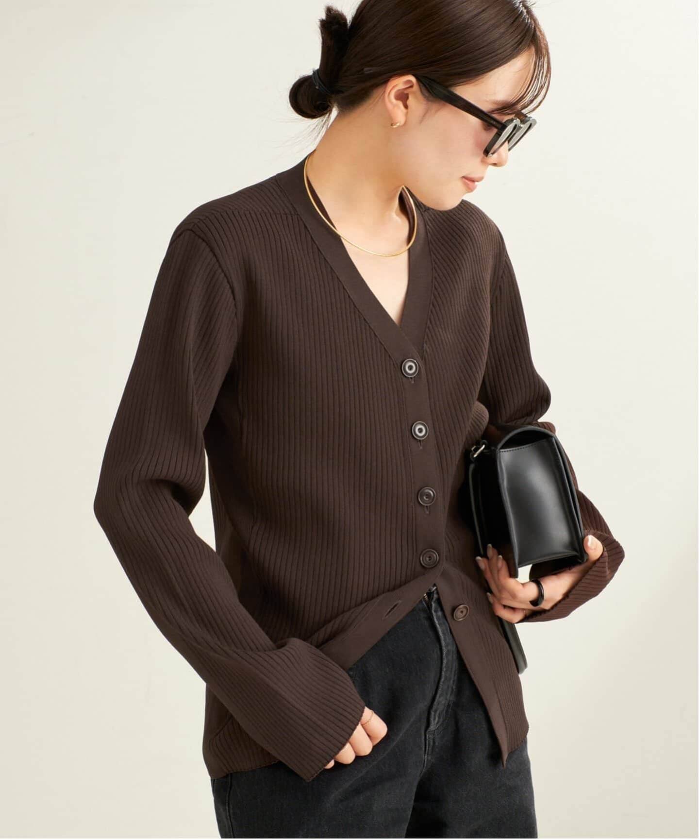 追加》R'IAM RIBシェイプカーディガン（カーディガン）｜Plage