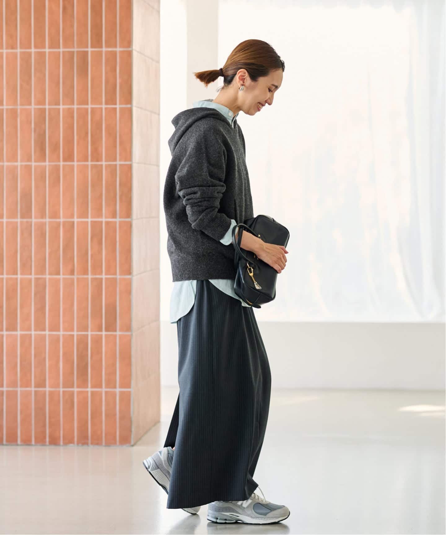 ≪追加≫圧縮ウールフードプルオーバー（ニット／セーター