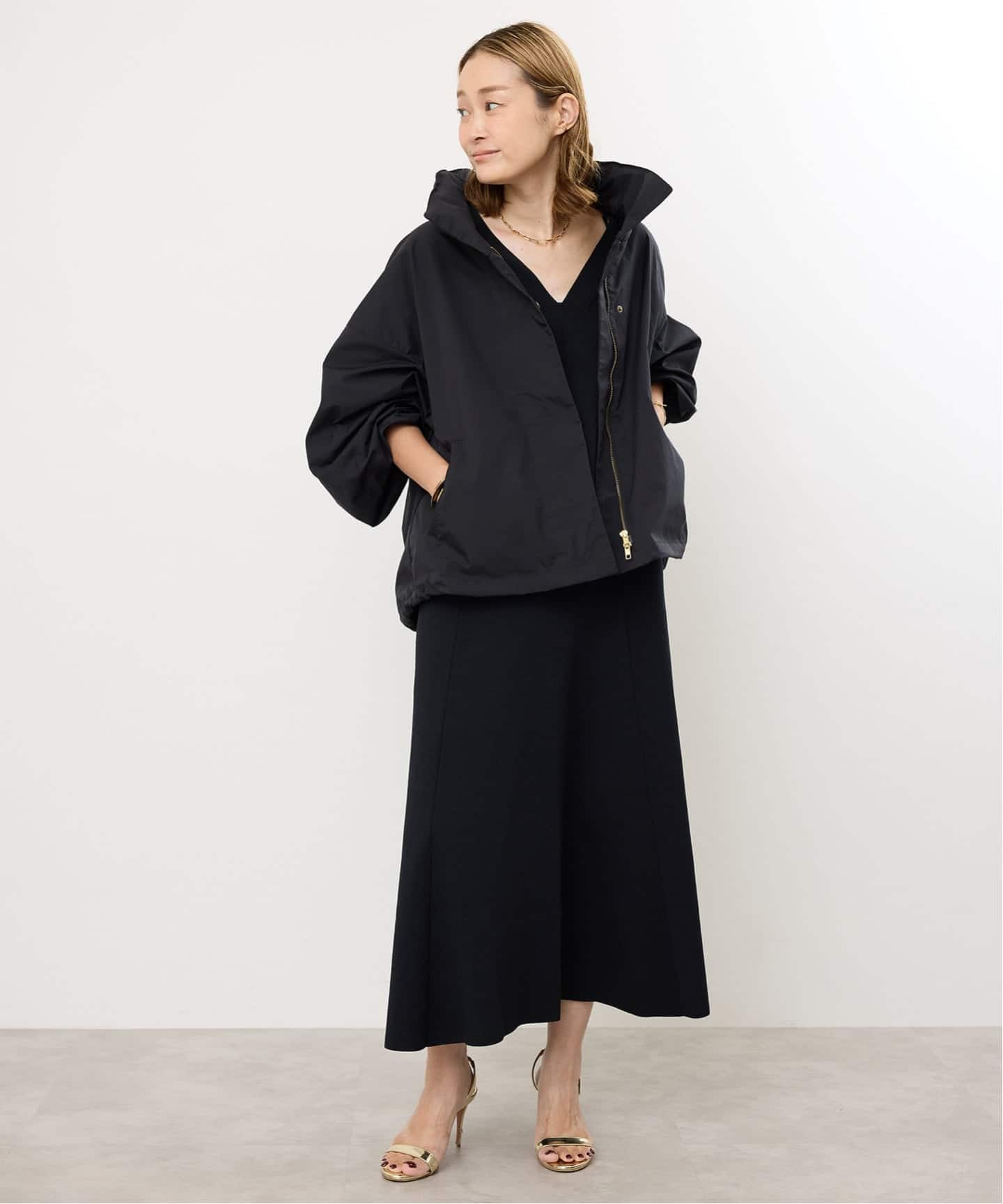 WASHED STAND ZIP ブルゾン（その他ブルゾン／アウター）｜Deuxieme