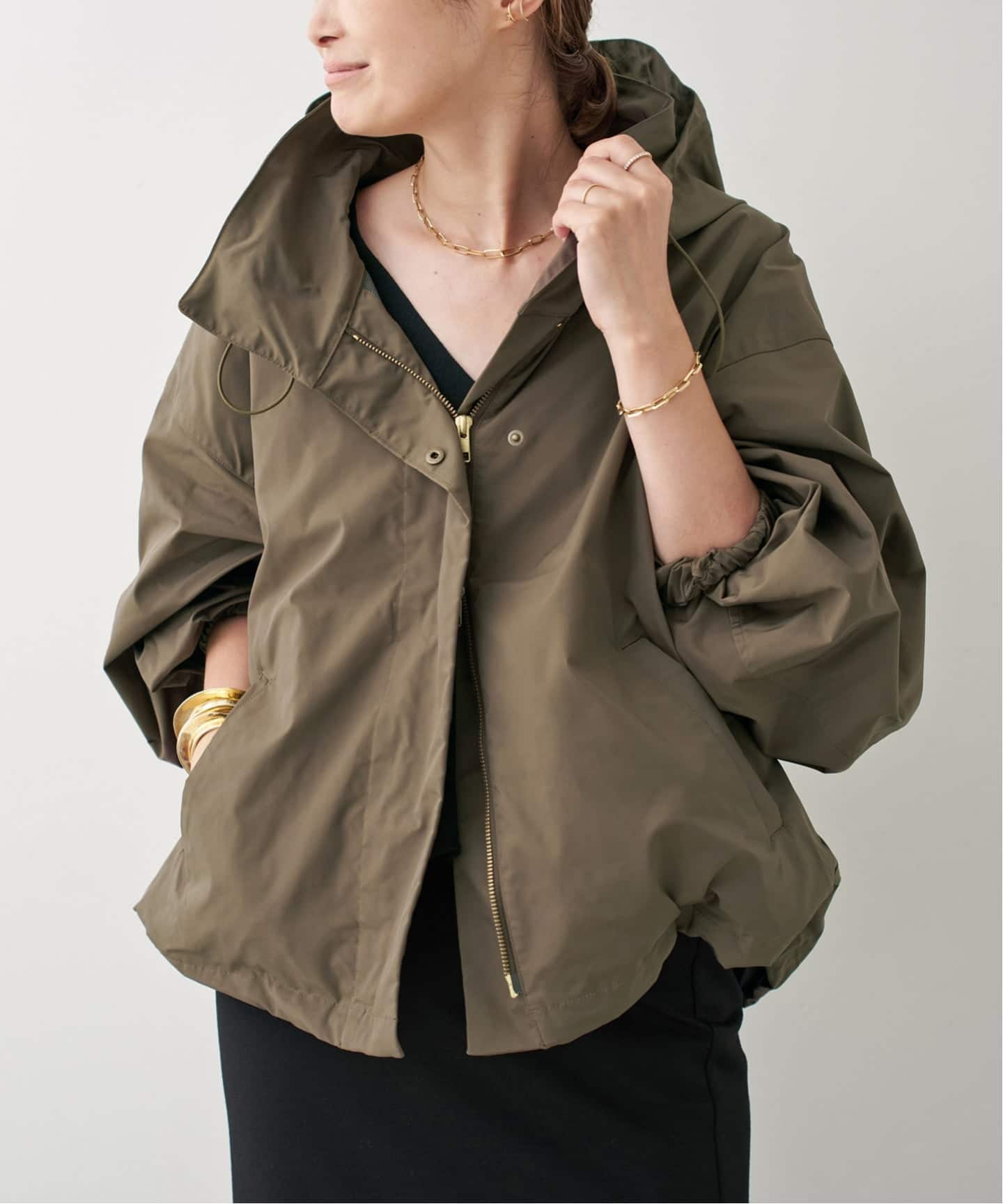 WASHED STAND ZIP ブルゾン（その他ブルゾン／アウター）｜Deuxieme