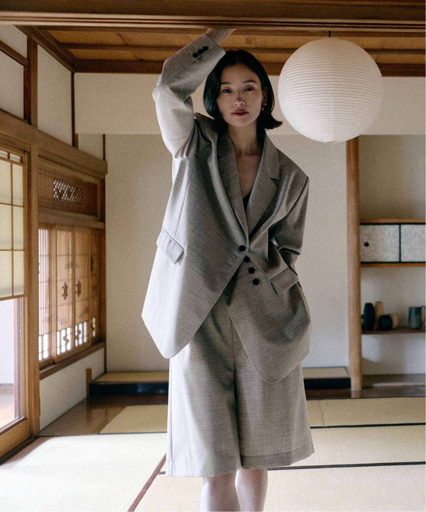 ELENI/エルニ ウールモヘアオーバージャケット（テーラードジャケット