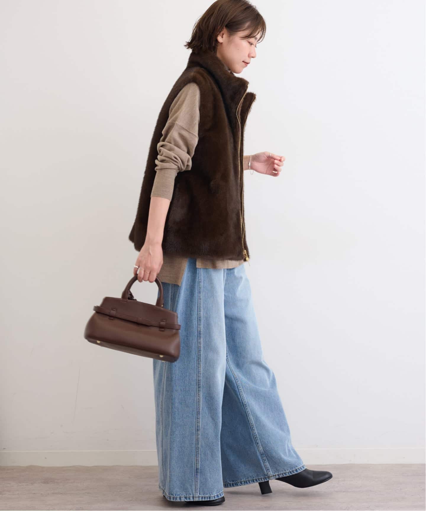 スタンドカラーファーベスト（ベスト）｜JOURNAL STANDARD relume