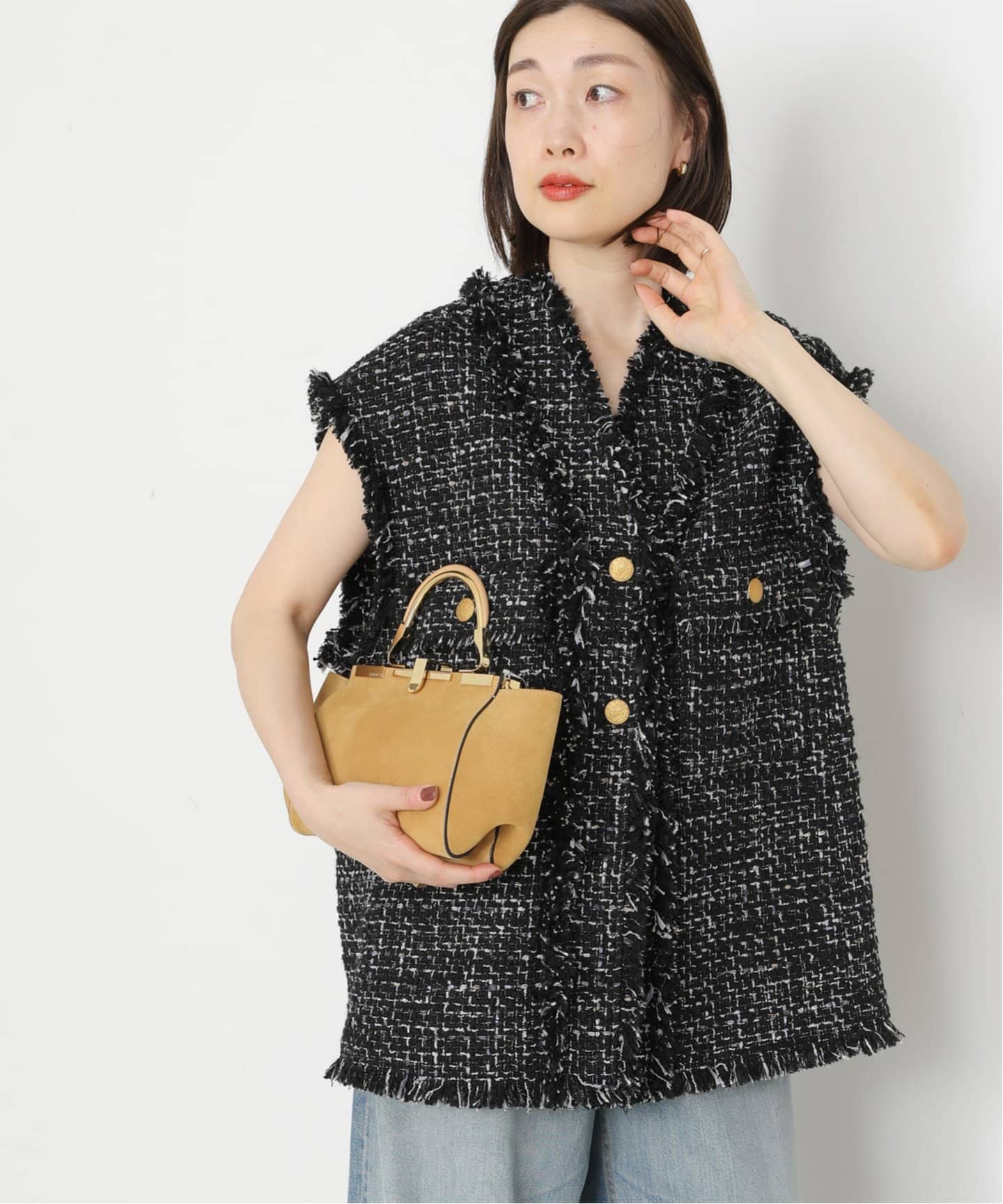 GIOLICAツイードBIGベスト（ベスト）｜JOURNAL STANDARD L'ESSAGE